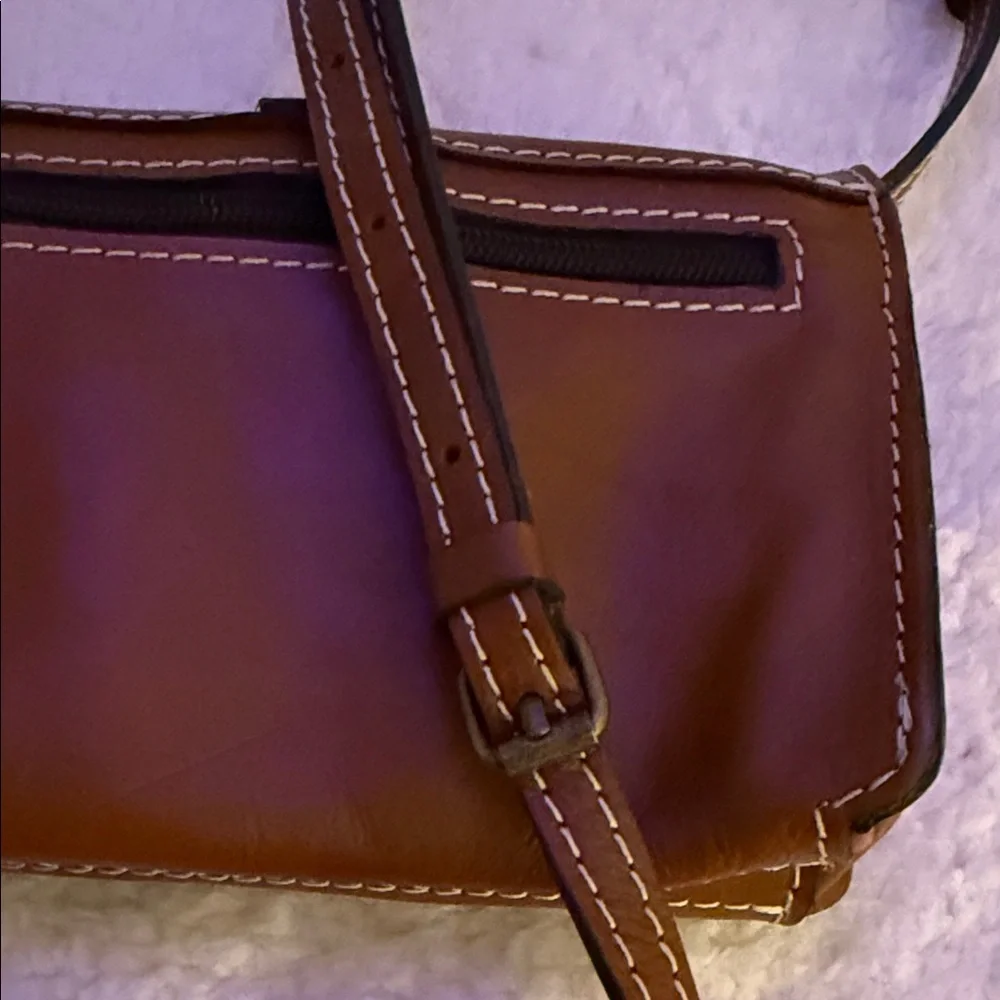 Patricia Nash, Brown Leather Torri Crossbody Bag - Picture 6 of 7